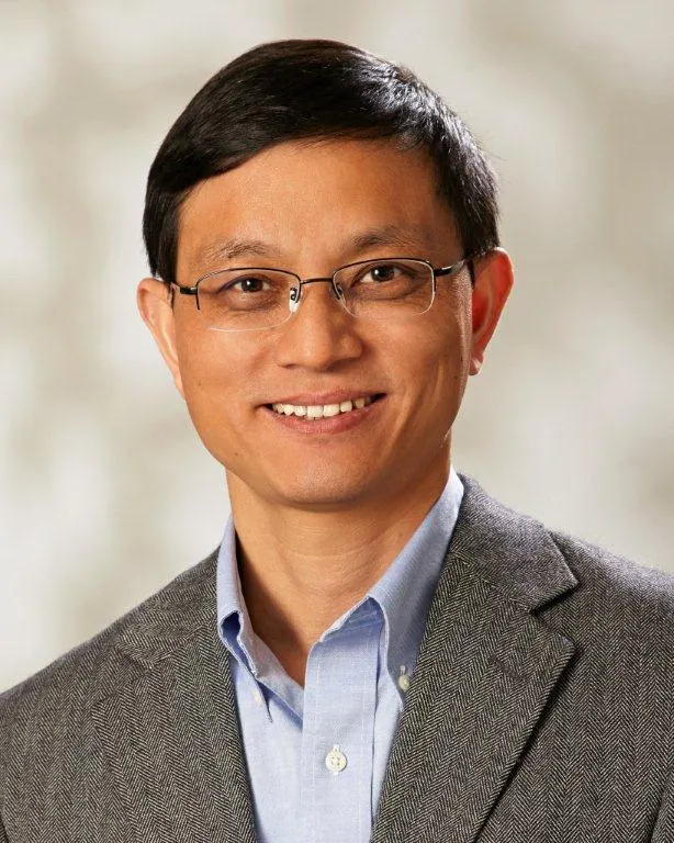 A photograph of Editas Medicine's Chief Medical Officer Baisong Mei