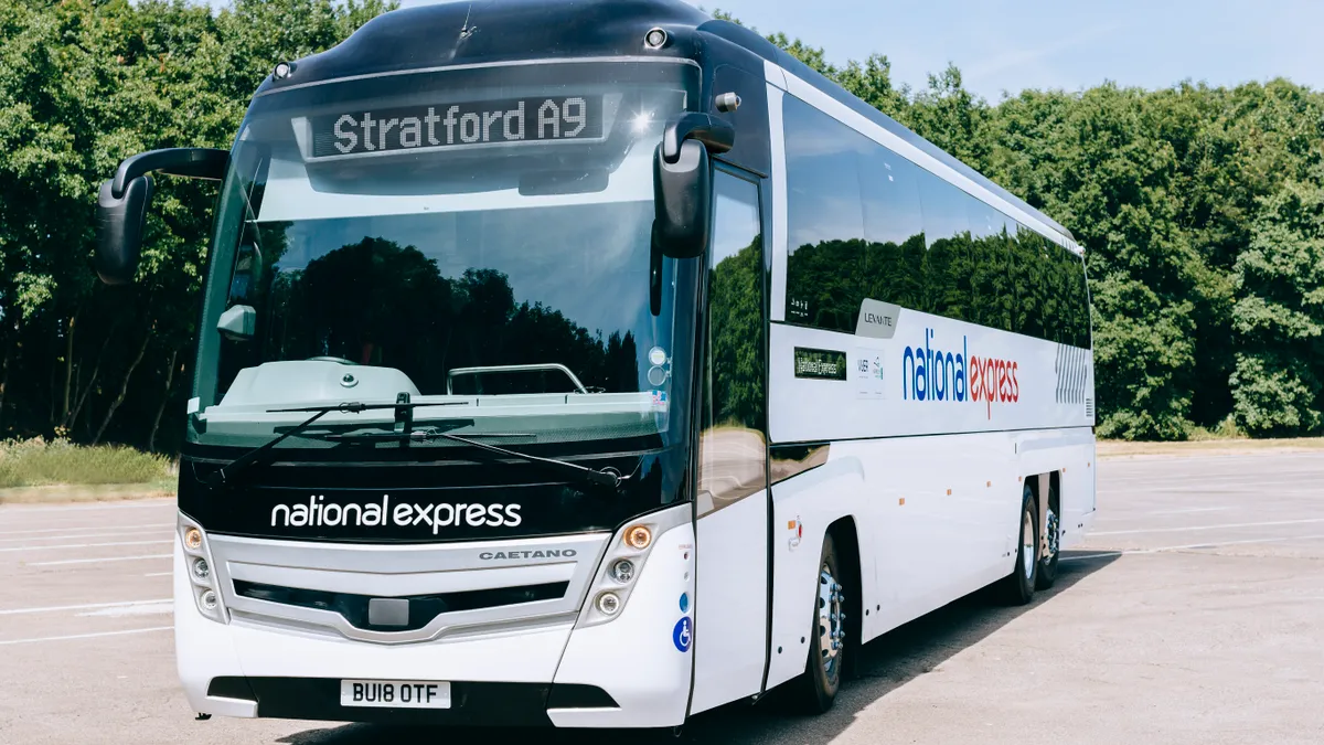 Shot of National Express Bus