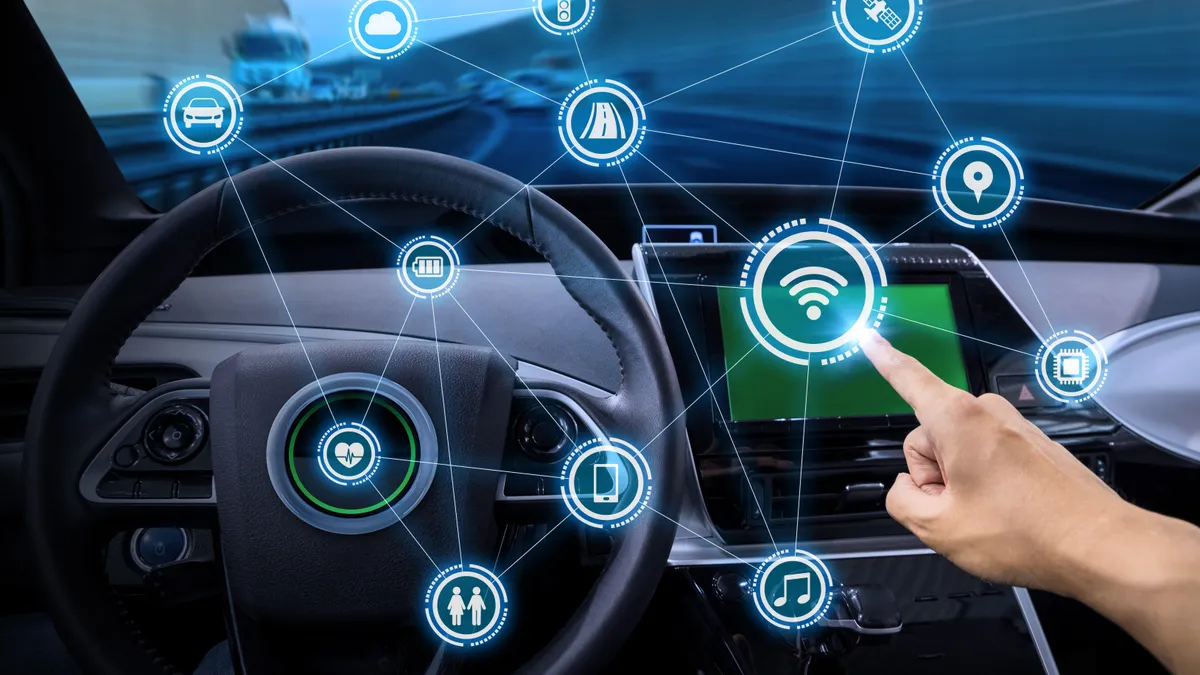 Intelligent vehicle cockpit and wireless communication network concept