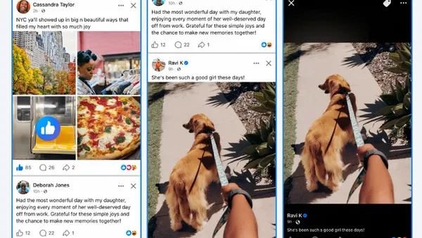 Facebook feed updates