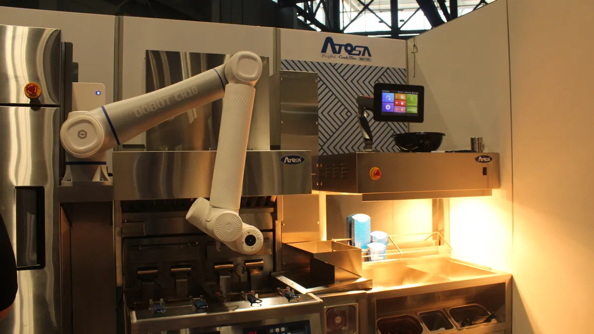 Atosa Catering Equipment's prototype fry machine at the National Restaurant Association show on May 22, 2023.