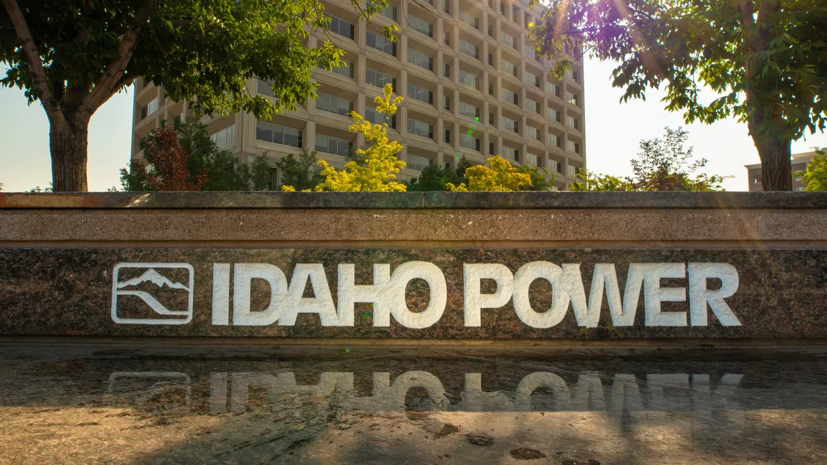 Idaho Power sign.