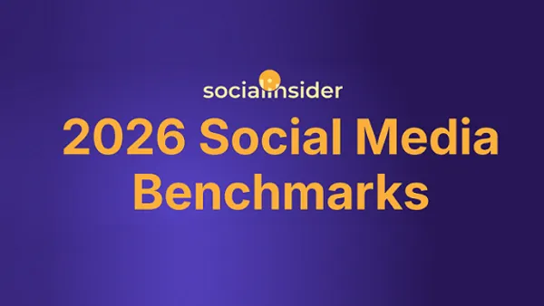 Socialinsider Social Media Benchmarks 2026