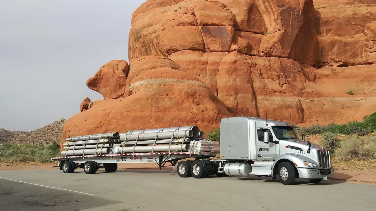 Montgomery Transportation Group flatbed desert