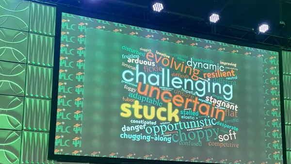 A screen at The Lodging Conference