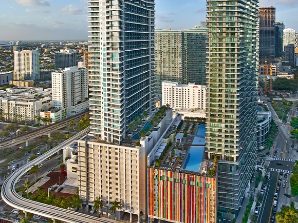View of Miami luxury lifestyle hotel sells for $53.5M | Hotel Dive