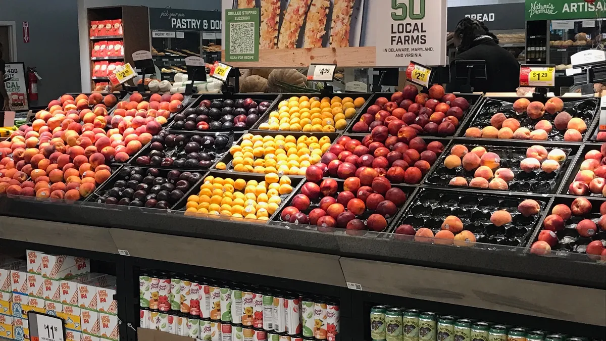 Locally sourced produce at a Giant Food in Washington, D.C.