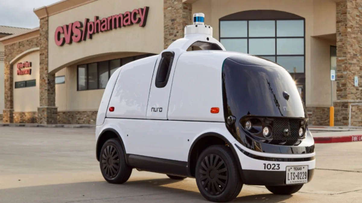 CVS partners with CVS for autonomous prescription deliveries.