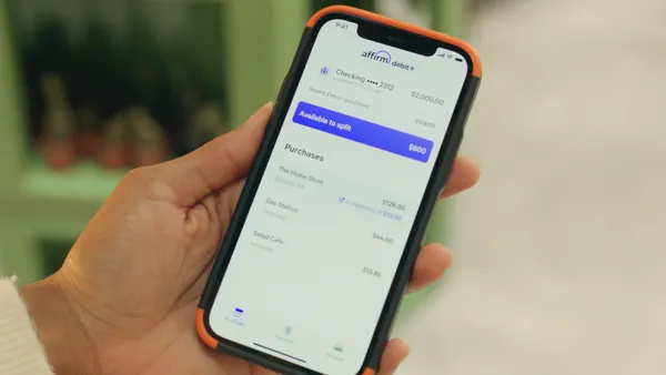 A smartphone displaying the Affirm app