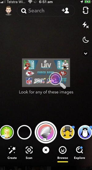 Snapchat Super Bowl