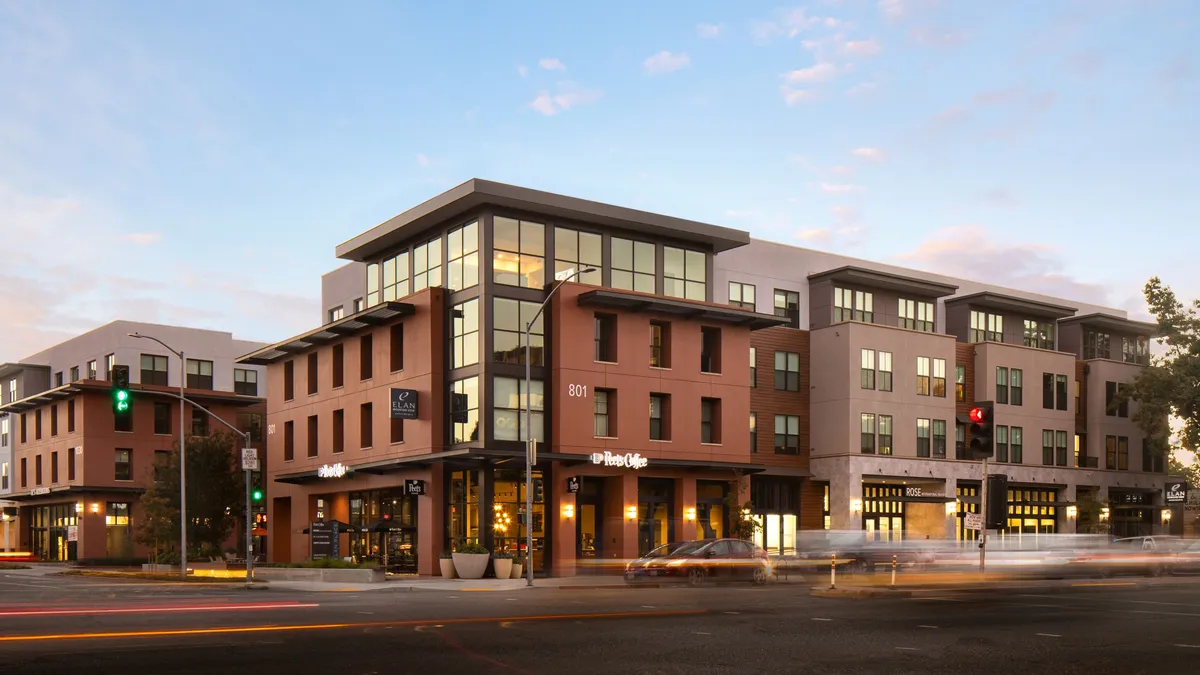 Four story building with Peets Coffee on the ground floor