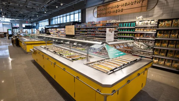 Salad and hot bars at the Whole Foods in Glover Park neighborhood of Washington, D.C.