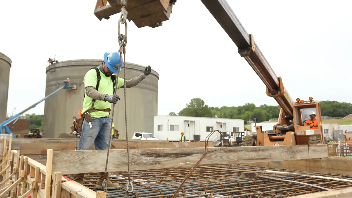 Construction worker working onsite