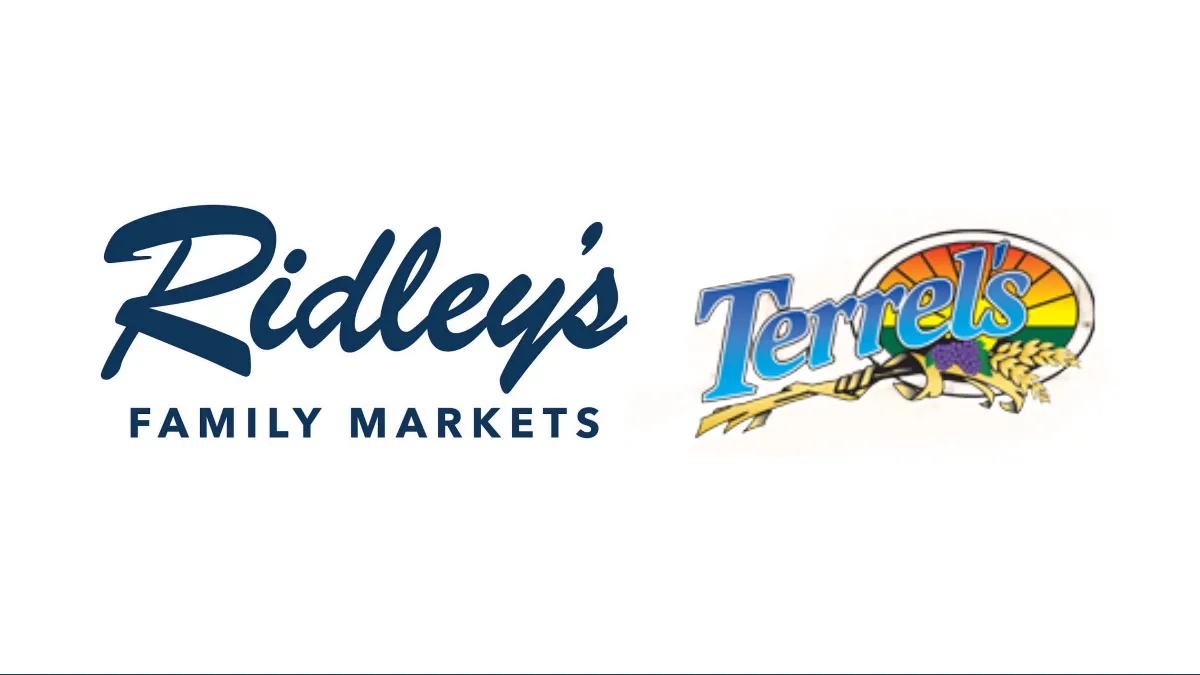 Logos for Ridley's Family Markets and Terrels Markets