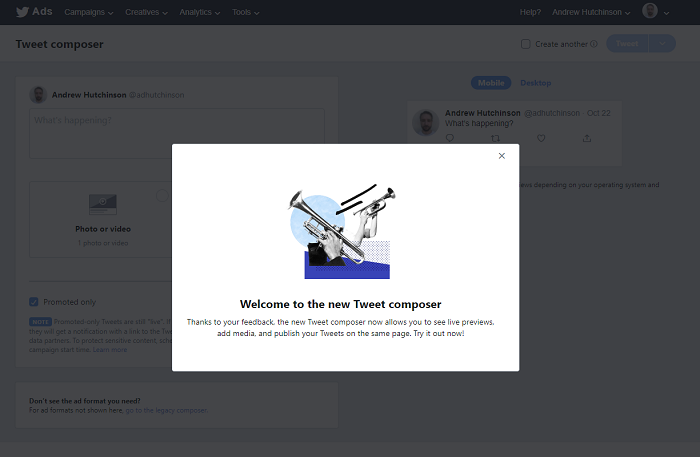 Twitter Ads Manager