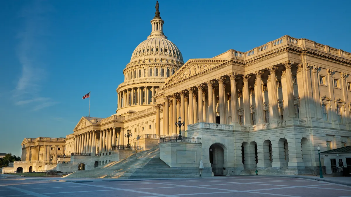 The U.S. Capitol building.