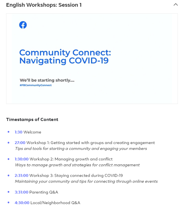 Facebook Community Connect