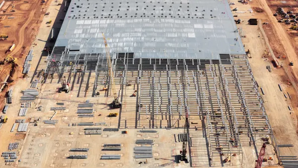 sections of the Stargate Oracle AI data center undergoes construction