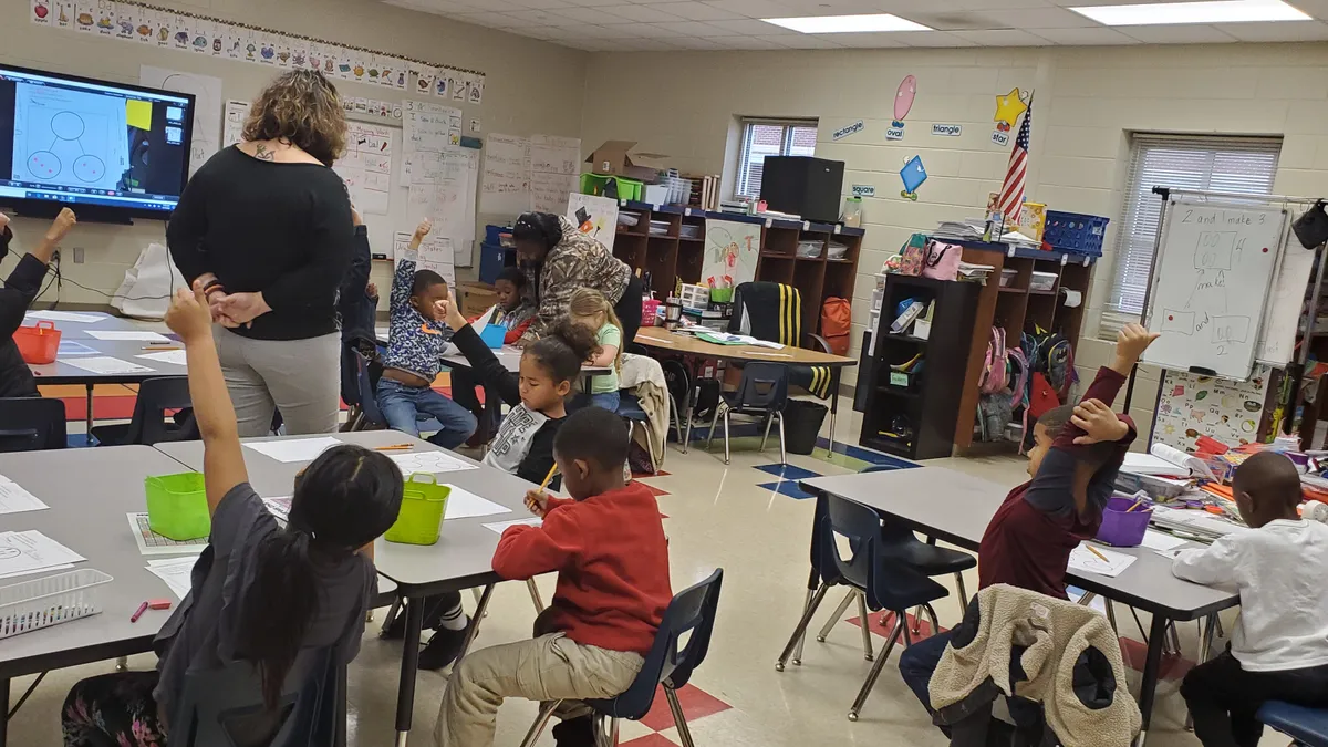 A classroom at Magee Elementary School