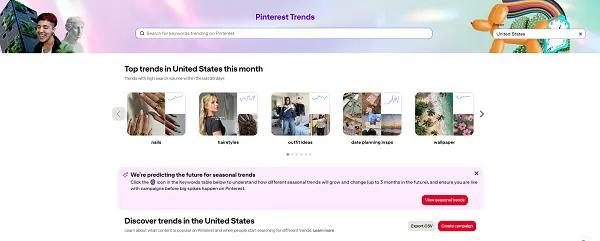 Pinterest trends