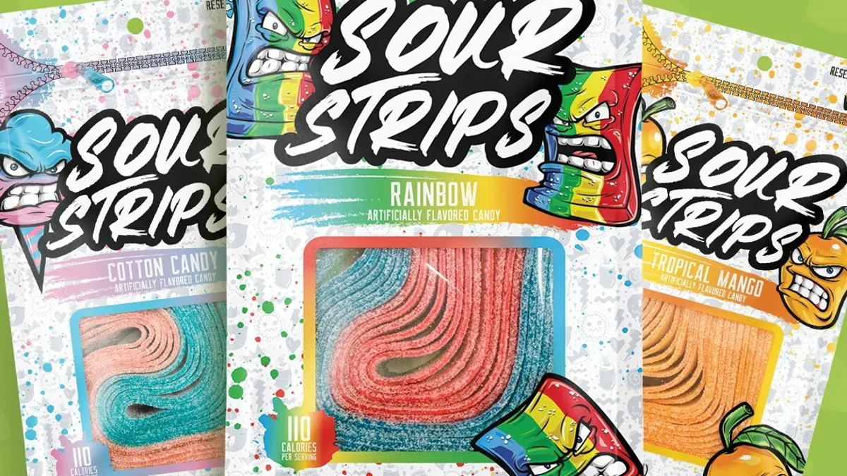 Packages of Sour Strips.