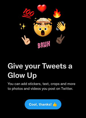 Twitter visual editing update