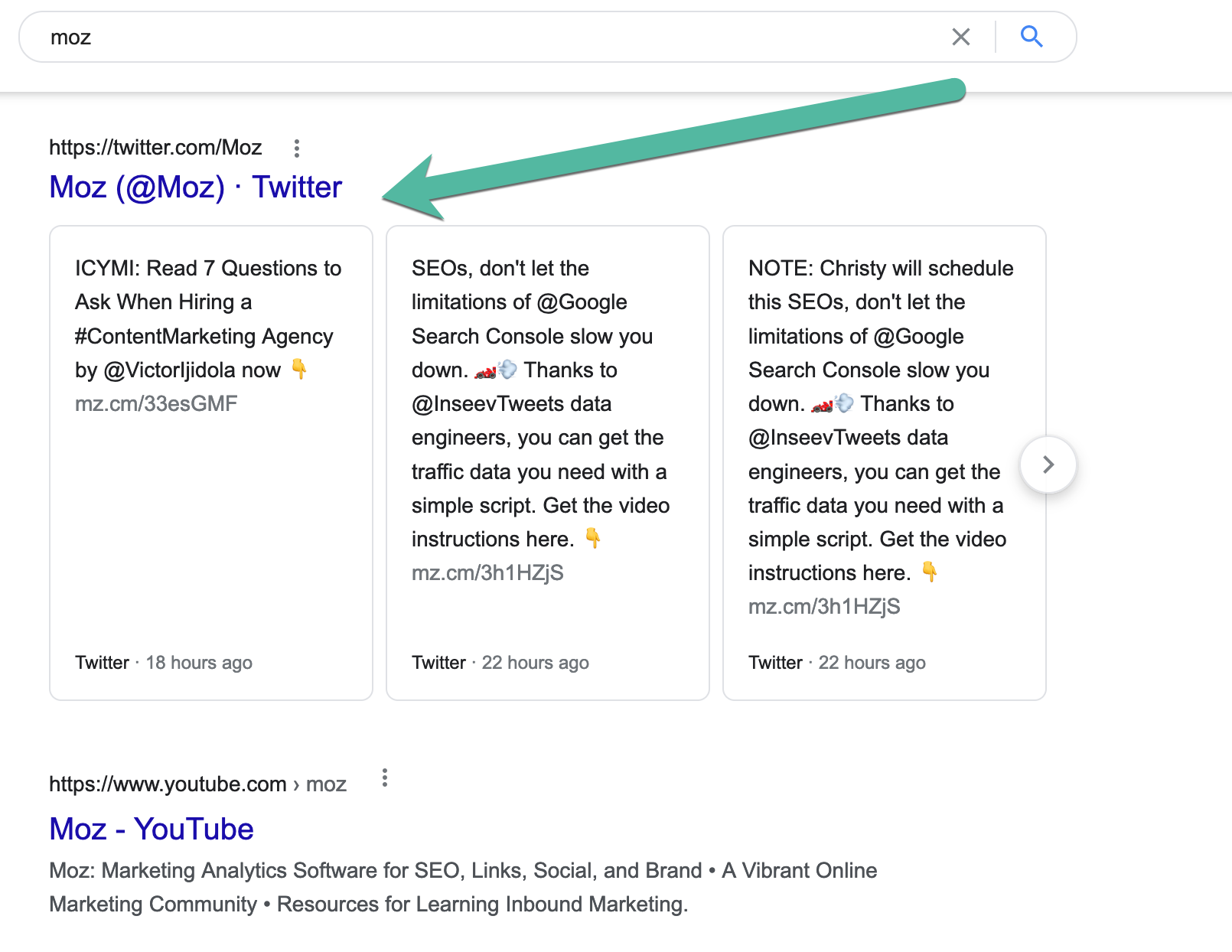tweets in Google