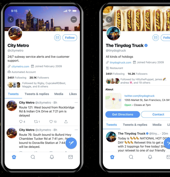 Twitter Business Profiles