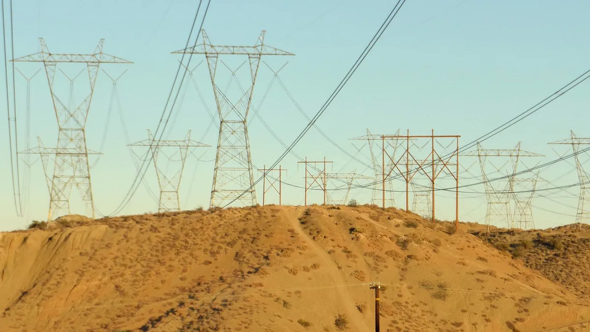 Powerlines over San Andreas Fault