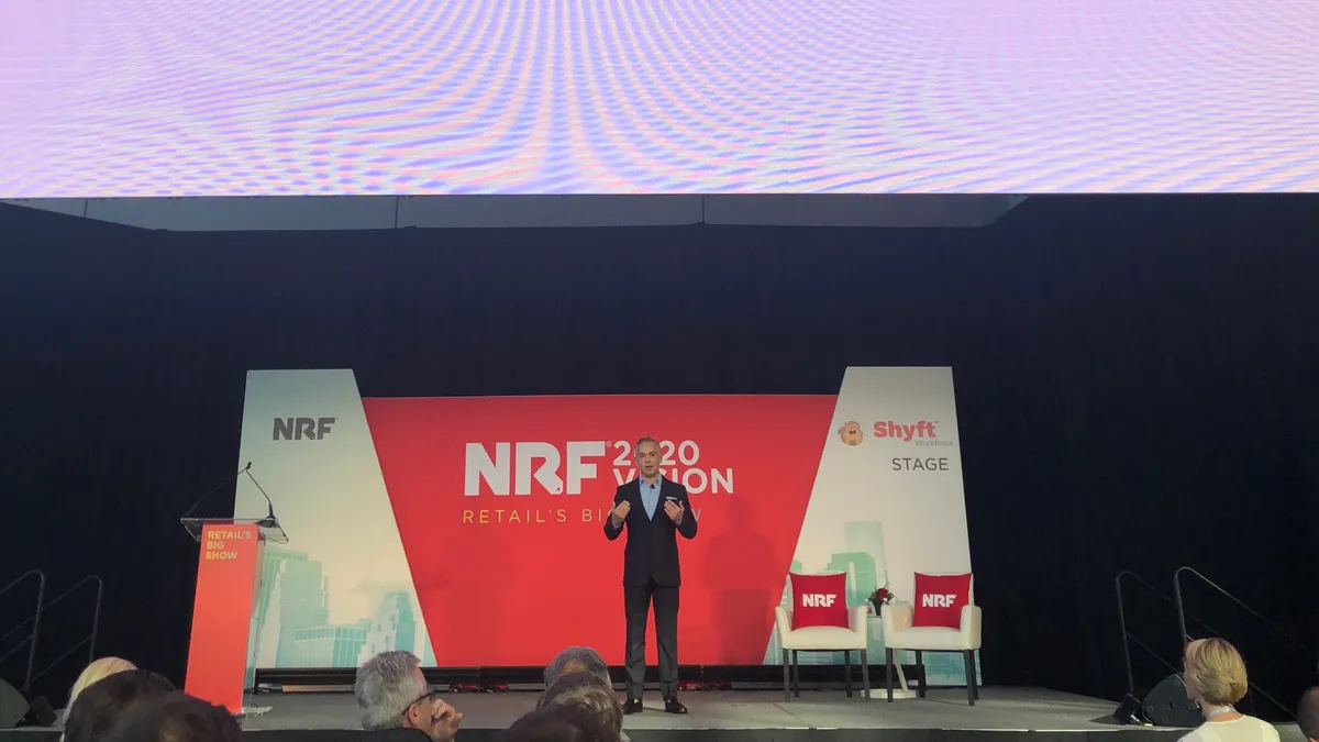 Rick Gomez, Target's EVP, chief marketing and digital officer, speaks at NRF's Big Show 2020