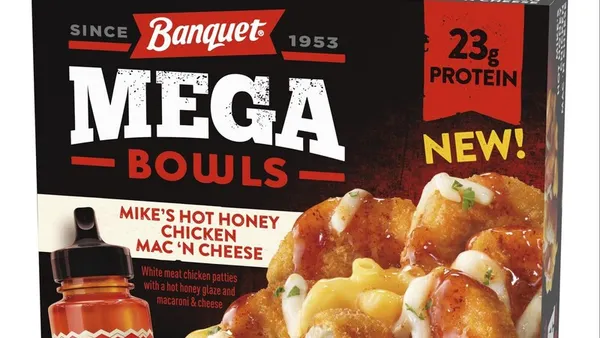 A box of Conagra's Mega Banquet brand.