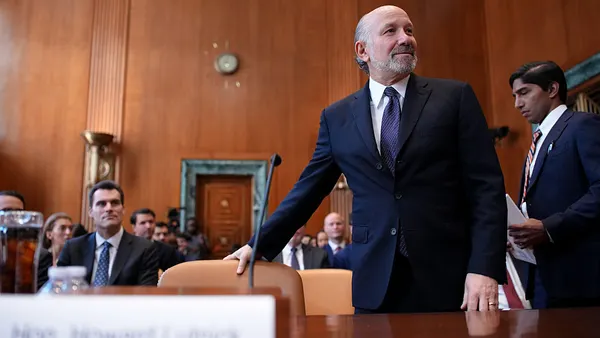 U.S. Secretary of Commerce Howard Lutnick arrives at a Senate Appropriations Committee hearing in the Dirksen Senate Office Building on Capitol Hill on June 04, 2025, in Washington, DC.