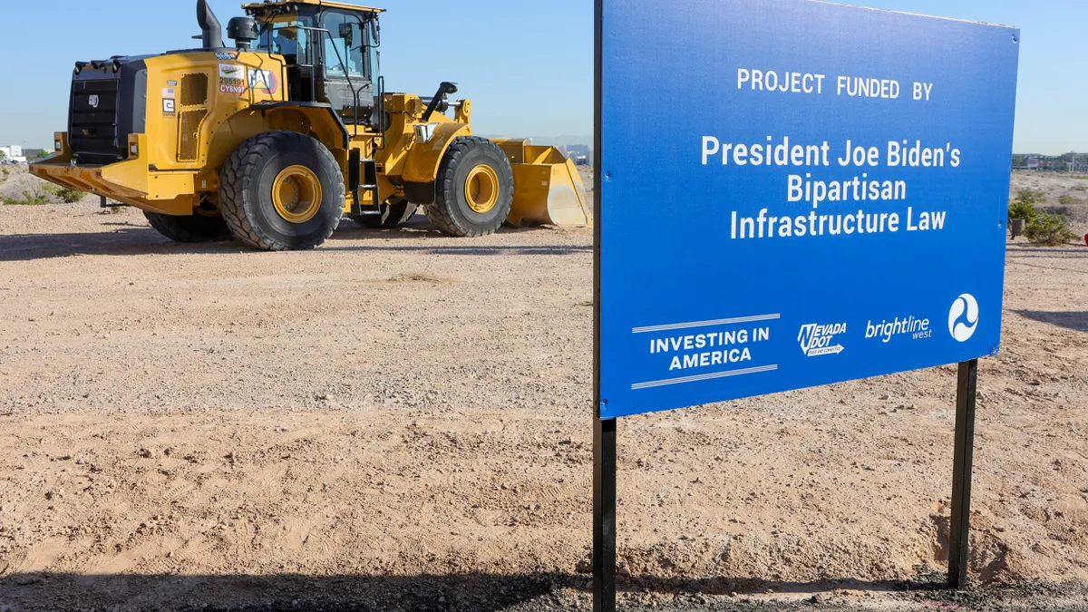 Kicking off the company's construction of a planned 218-mile high-speed rail line connecting Las Vegas and Southern California, Brightline's all-electric, zero-emission trains will travel at a top speed of 200 mph.