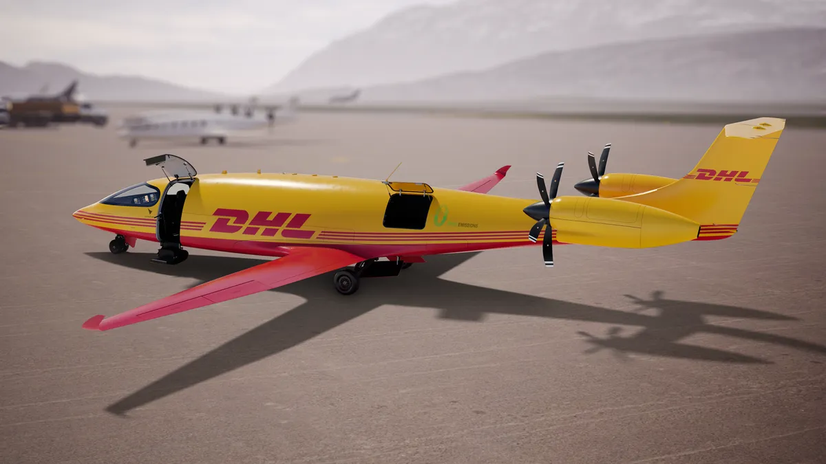 DHL Express ordered 12 electric planes from aircraft manufacturer Eviation, the logistics company announced Aug. 3.