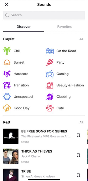 TikTok royalty free music