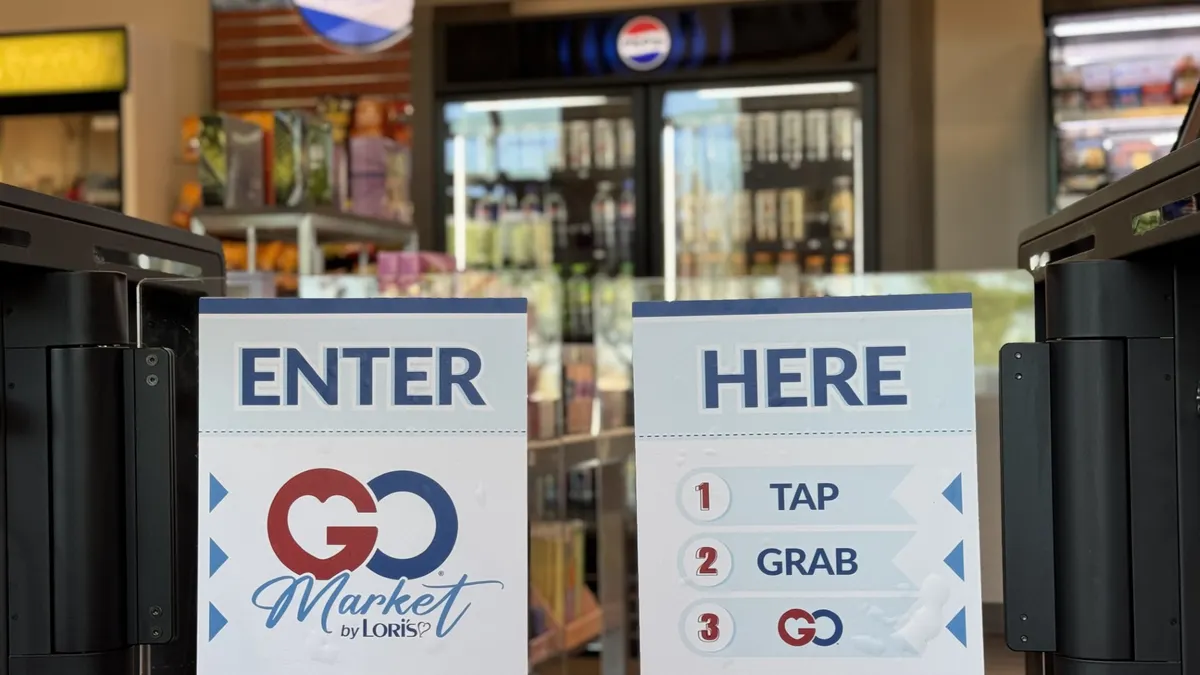 Lori's Gifts is a chain of gifts shops that use checkout-free payments systems