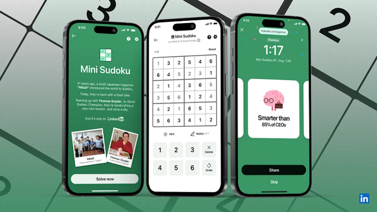 LinkedIn Mini Sudoku