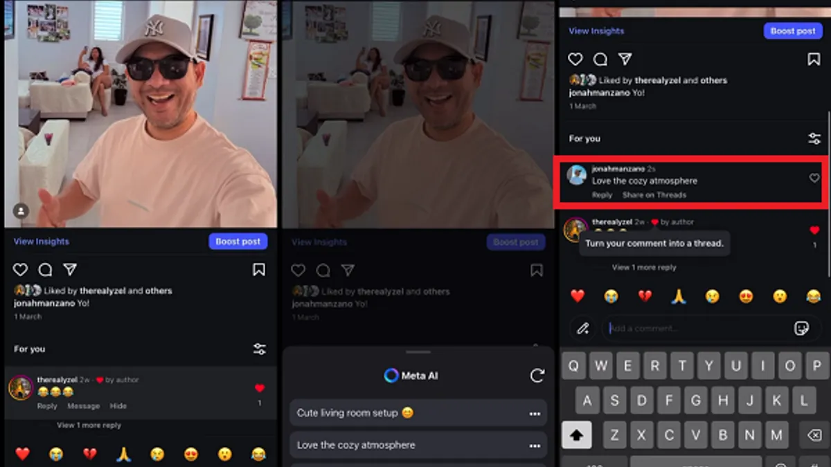 Instagram AI comments