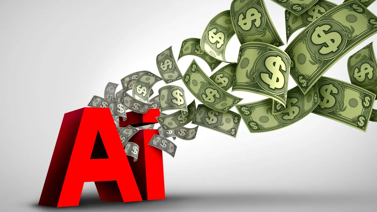 Illustration showing AI economics