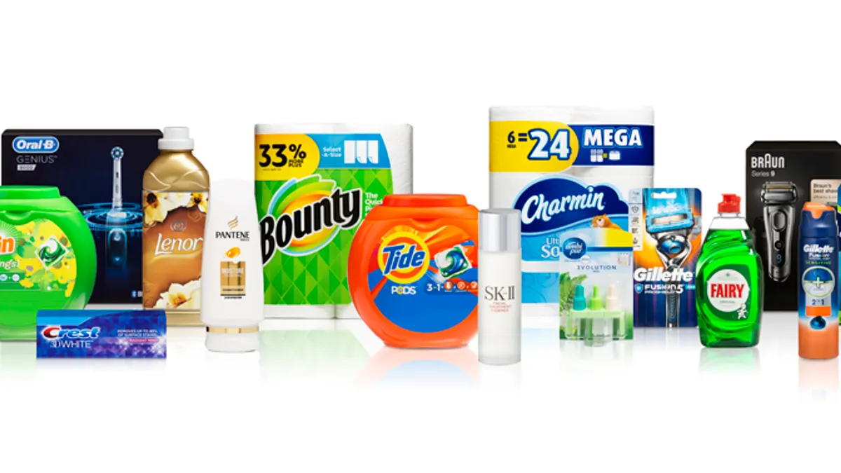 P&G Procter & Gamble brands