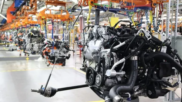 A 2.7 liter engine at GM's manufacturing plant in Spring Hill, Tennessee.