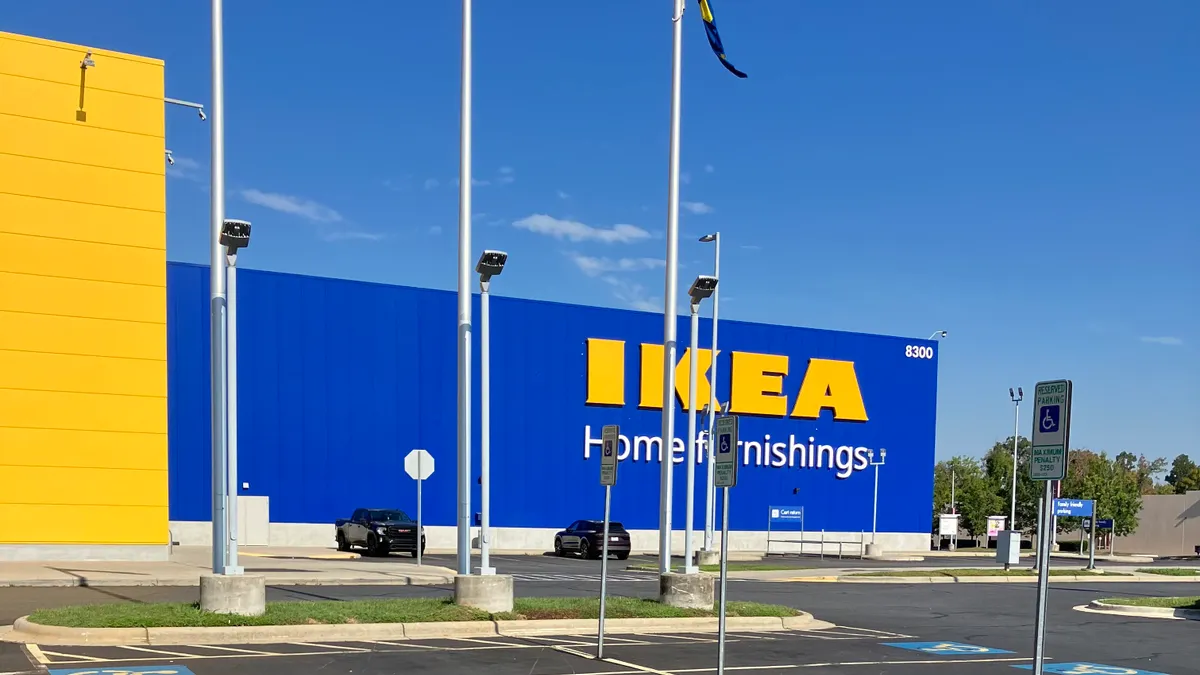 The storefront of an Ikea in Charlotte, NC