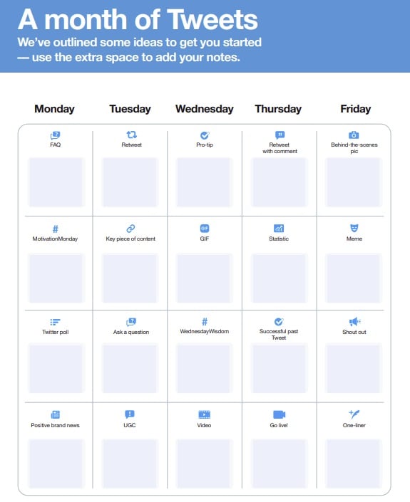 Twitter planning guide