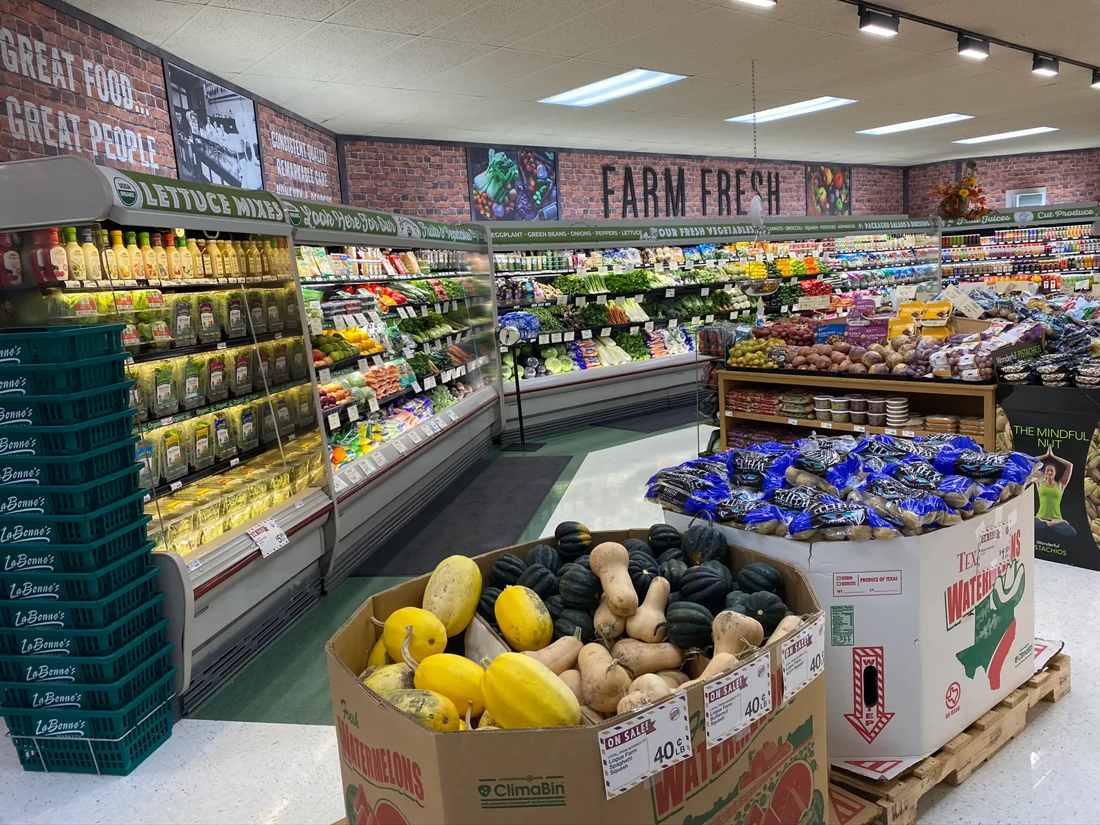 Interior of LaBonne's Market store in Prospect, Connecticut