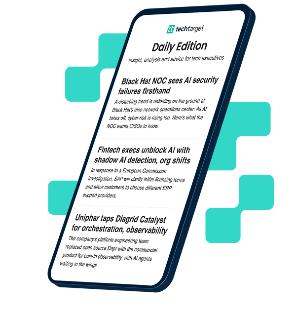 Newsletter example on mobile