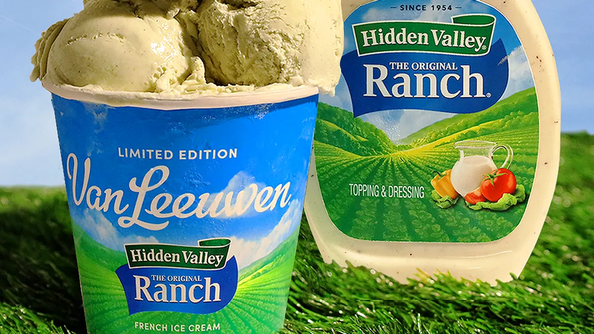 Hidden Valley Van Leeuwen ranch ice cream