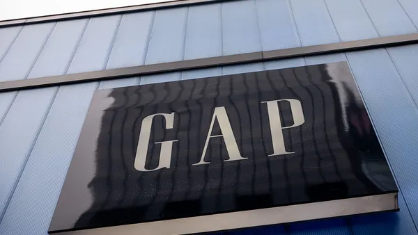 A Gap store logo in New York.