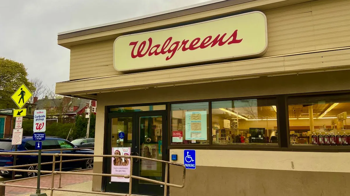 A drugstore entrance.