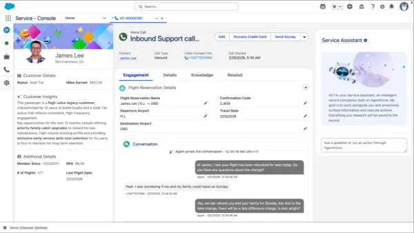 demo of Salesforce Agentforce Contact Center