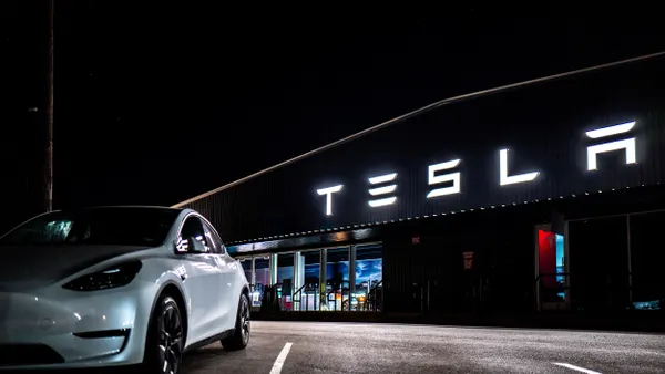 A Tesla dealership is seen on July 25, 2025 in Austin, Texas.